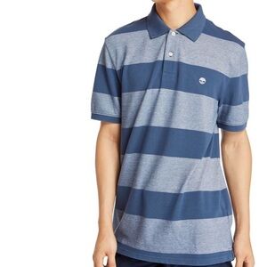 TIMBERLAND MEN'S KEENE RIVER STRIPED POLO SHIRT